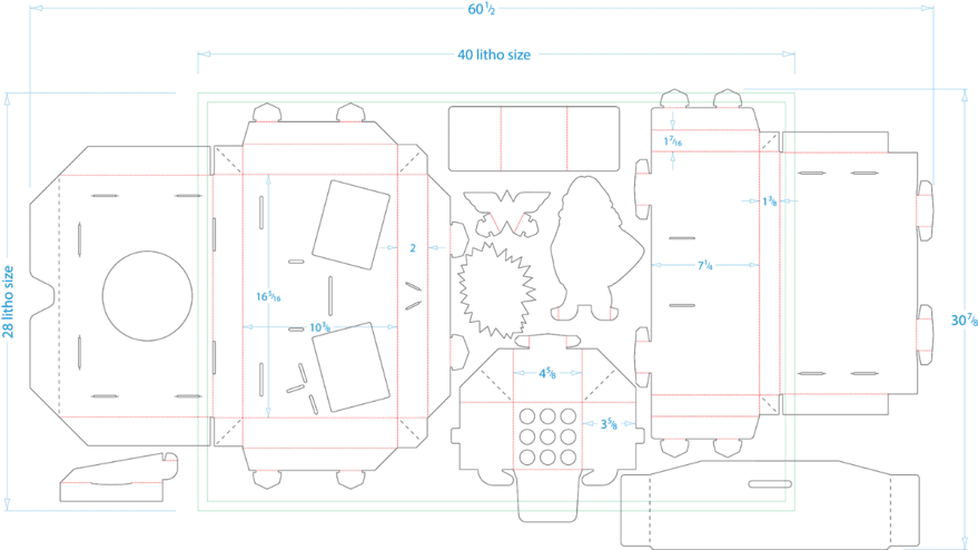 custom white boxes templates