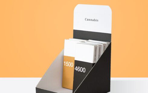custom printed Cannabis Counter Display Boxes
