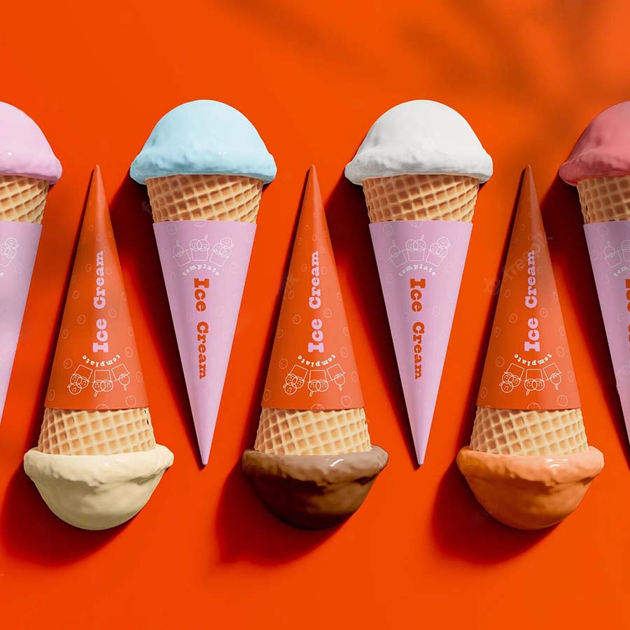 waffle cone paper jackets