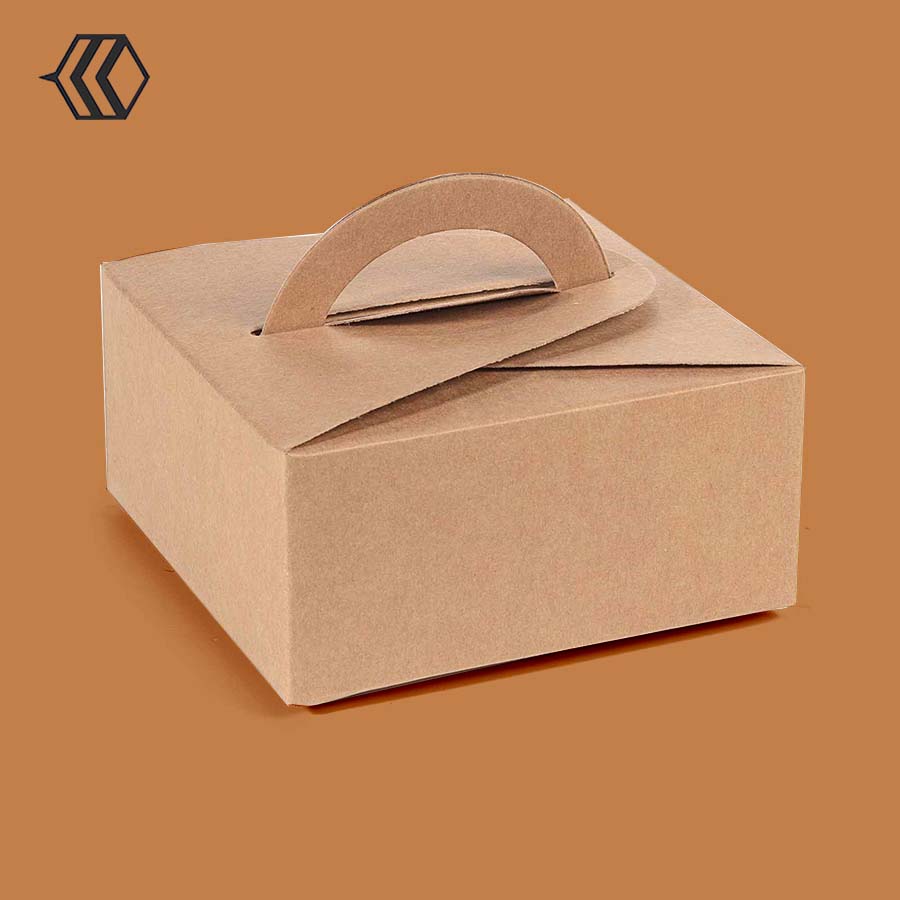 cardboard gift box with handle