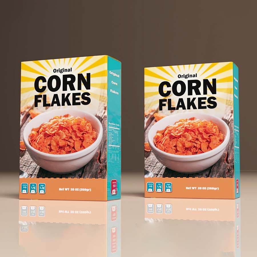 Corn Flakes Cereal Box 
