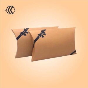 kraft pillow boxes