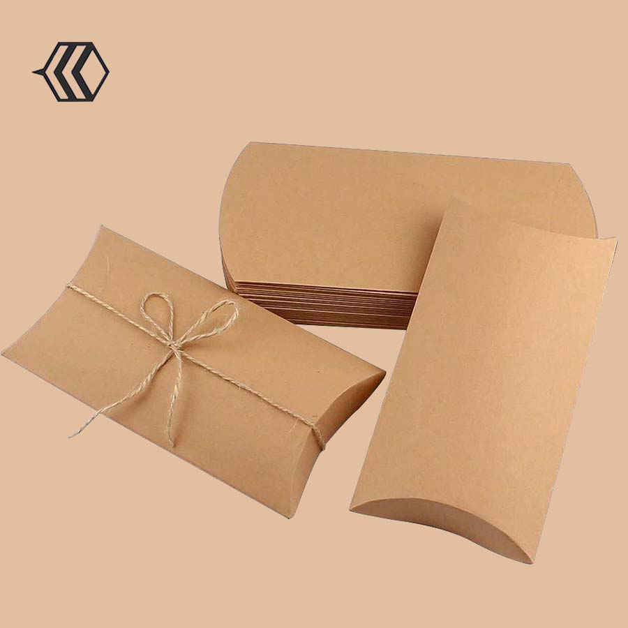 kraft pillow boxes wholesale