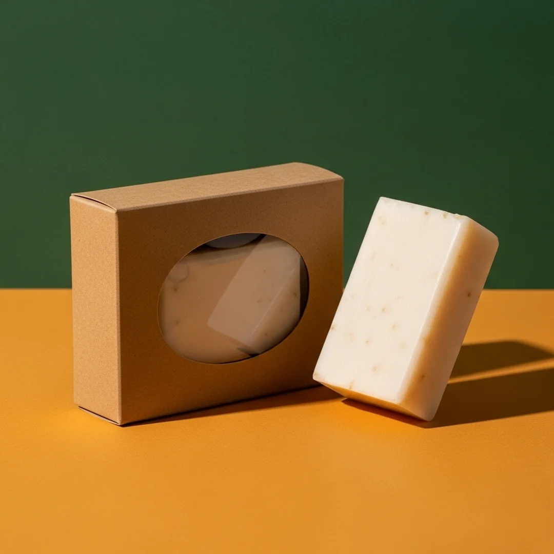 kraft soap boxes with window