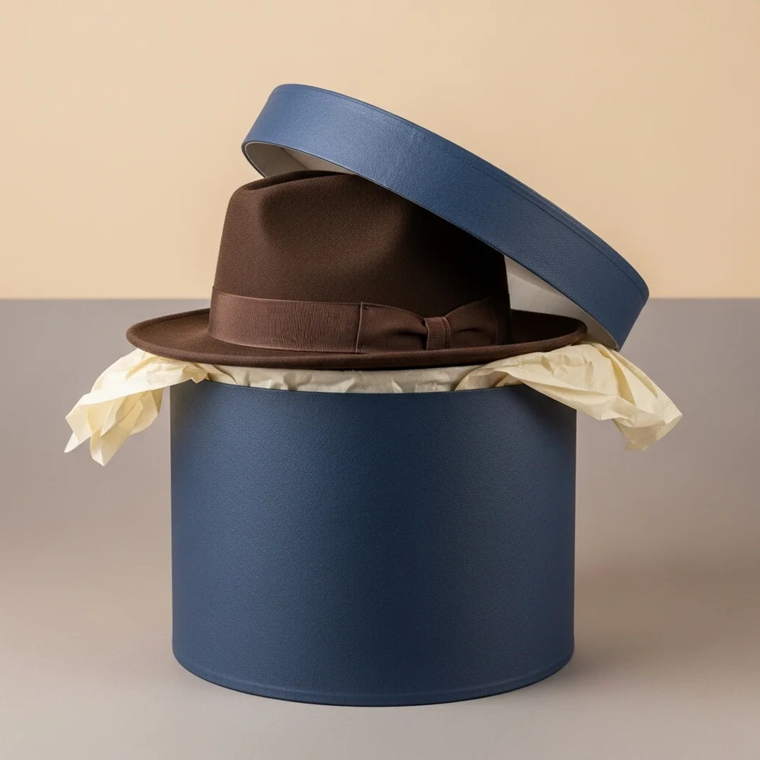 round hat boxes with lids