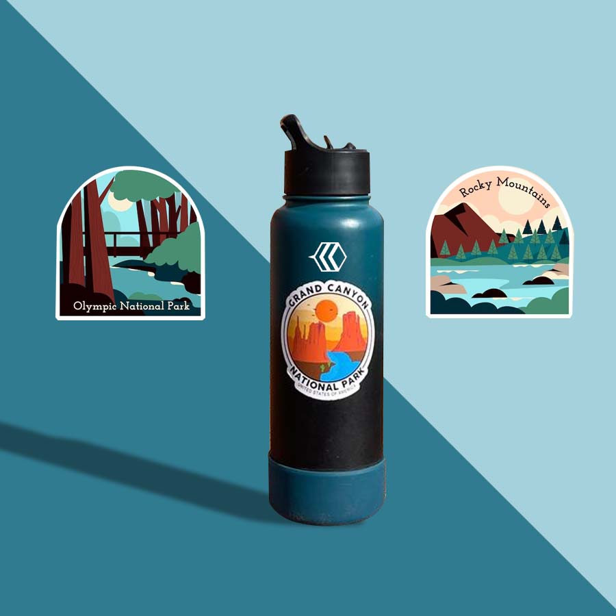 National Park Water Bottle Stickers 