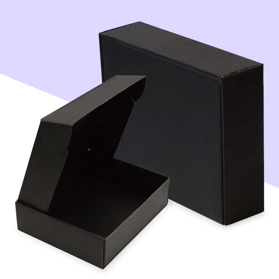 Black Cardboard Boxes 