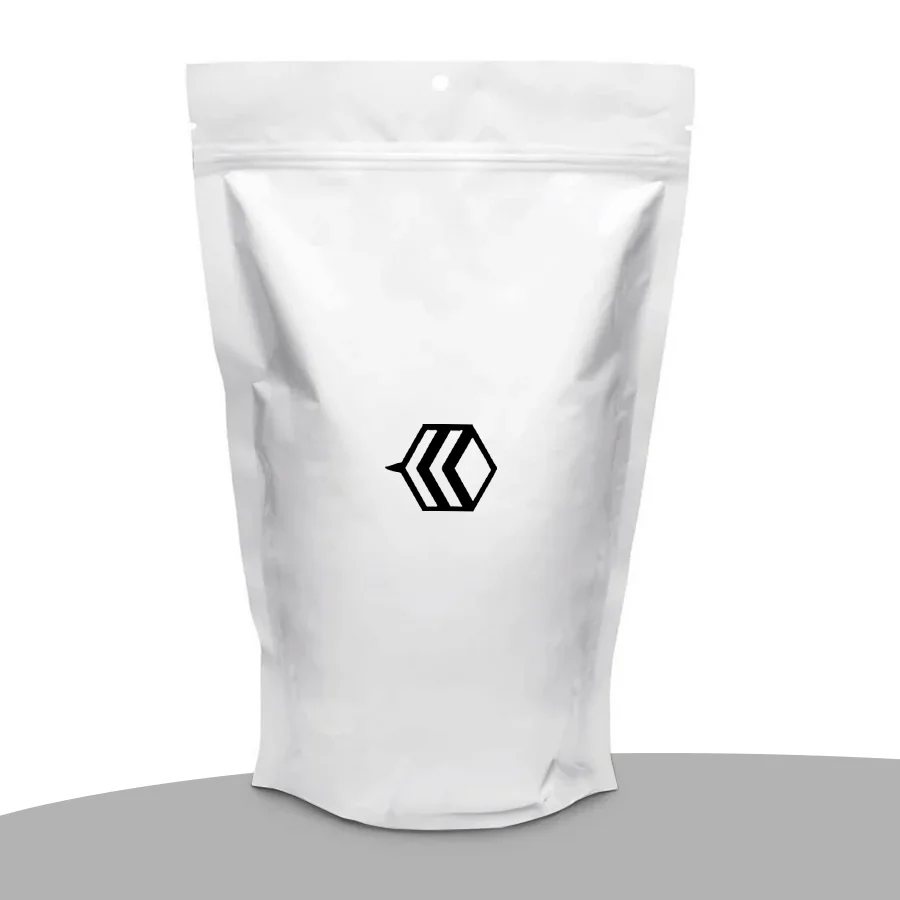 Matte White Mylar Bags 