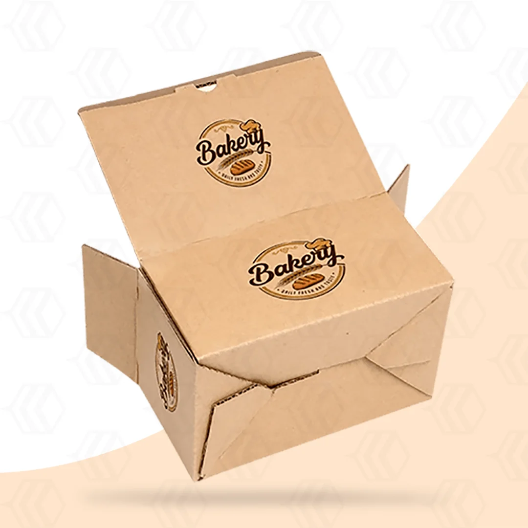 auto lock bottom corrugated box with logo