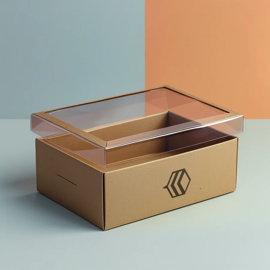 Clear Lid Boxes With Kraft Base 