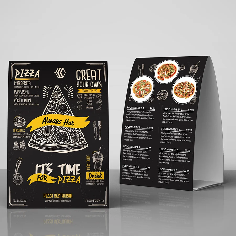 black-pizza-table-tents