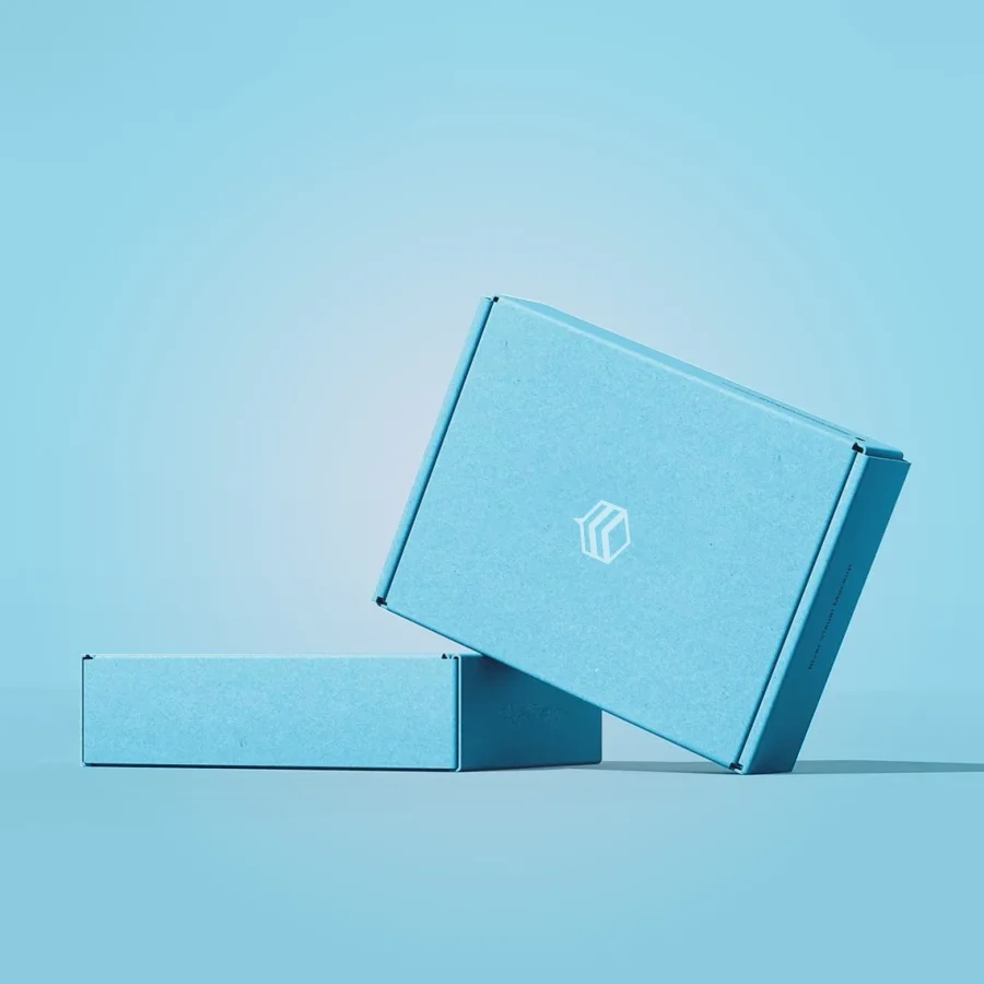 Blue Mailer Box 