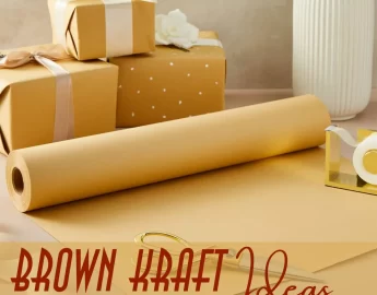 brown kraft paper wrapping ideas