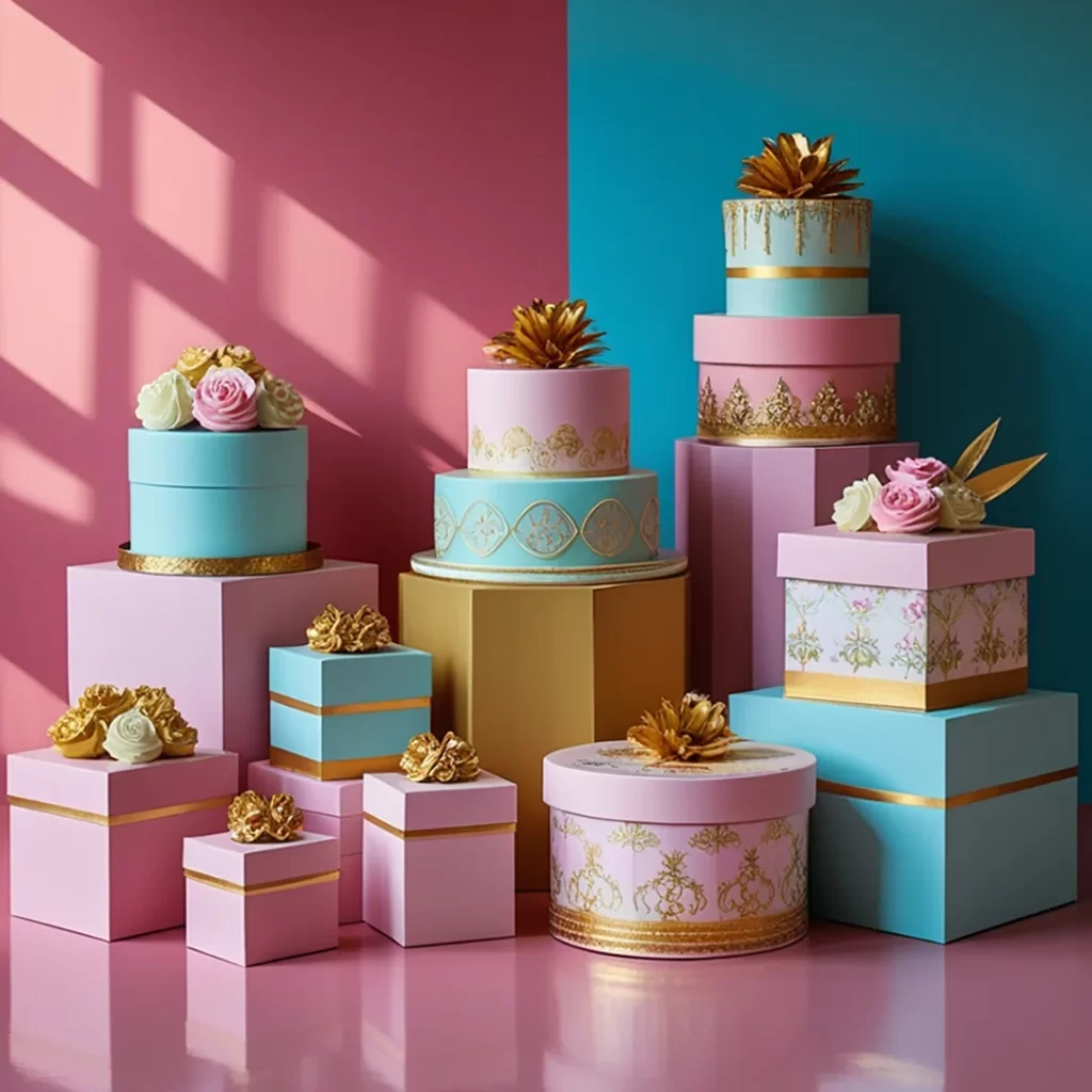 cake box packaging design