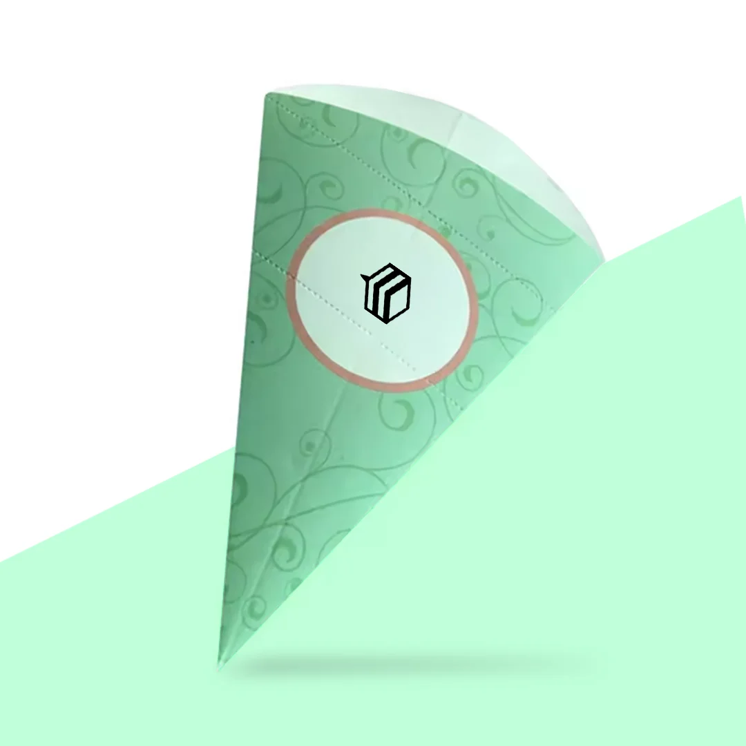 crepe paper cone packaging