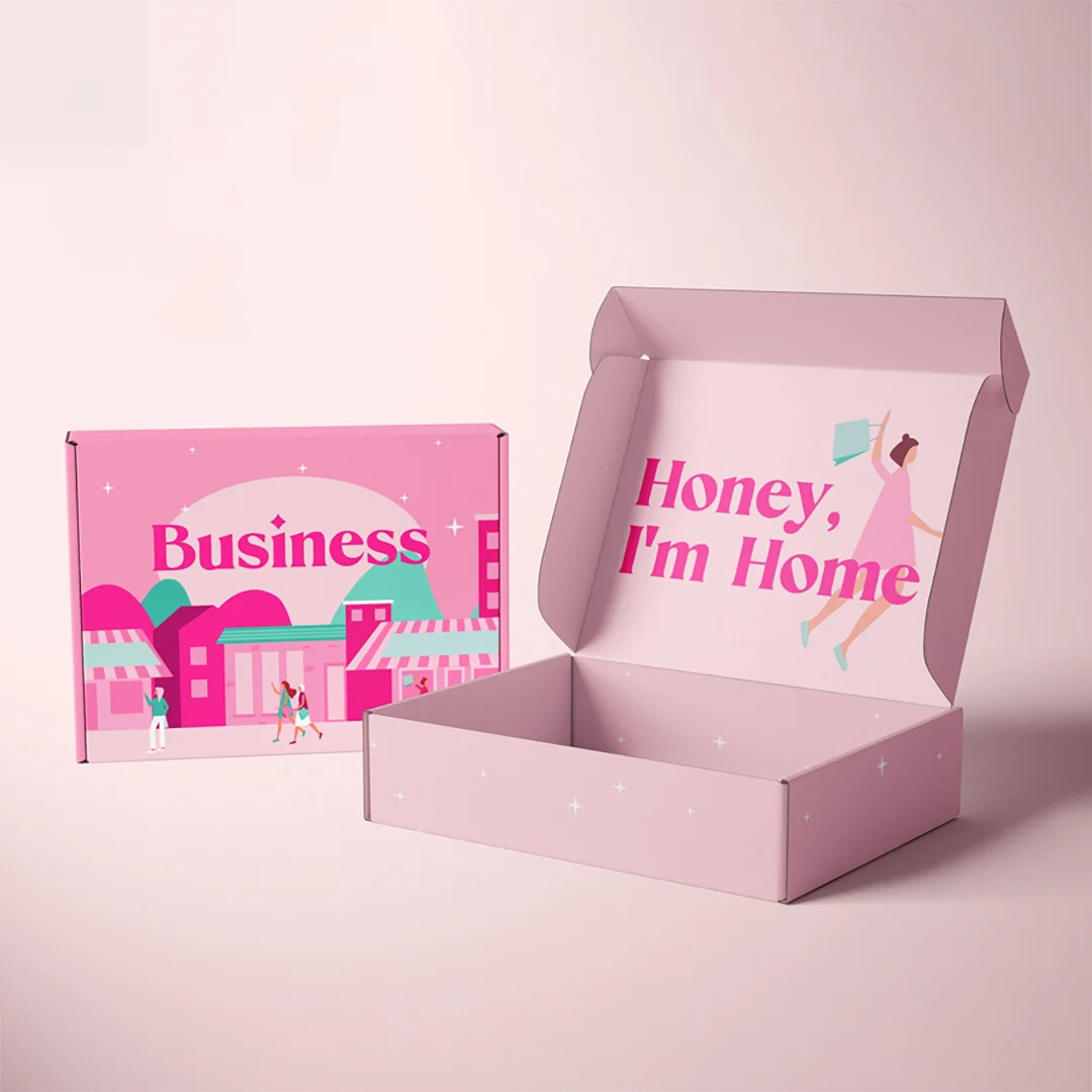 Pink Mailer Boxes