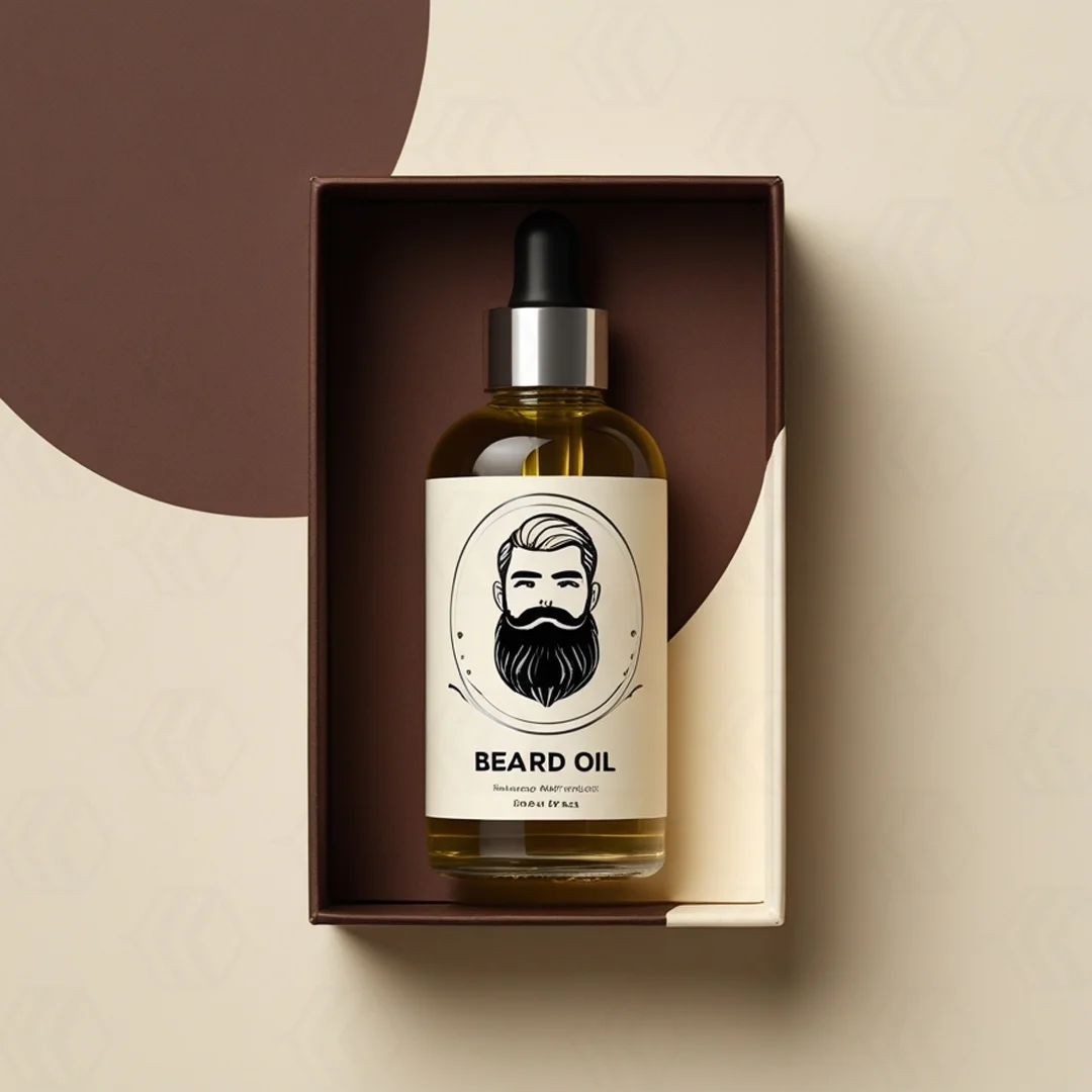 custom beard oil packaging