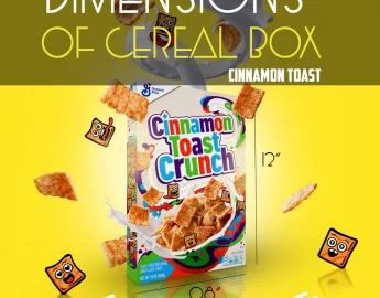 dimensions of cereal box cinnamon toast