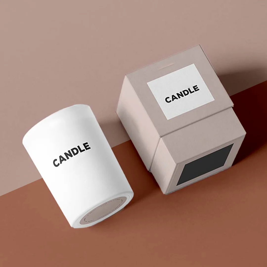 2 piece candle packaging