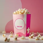 baby pink popcorn boxes
