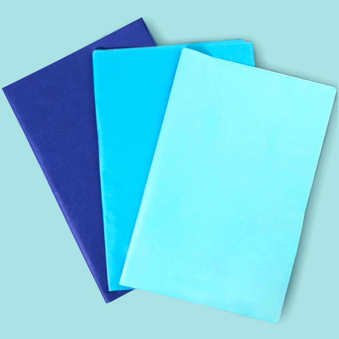 blue tissue paper bulk