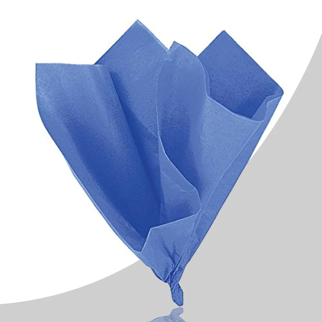 blue tissue paper roll