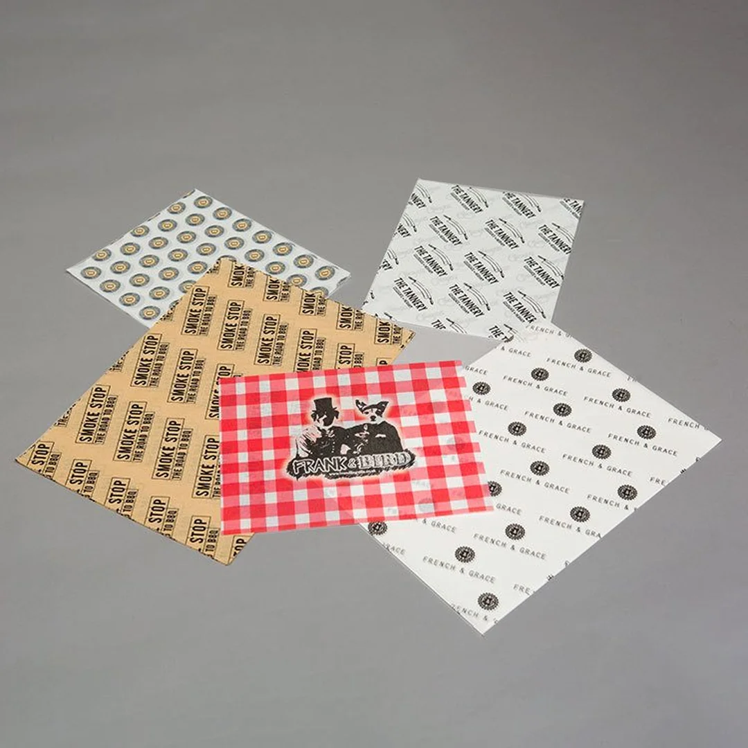 custom printed greaseproof paper with logo