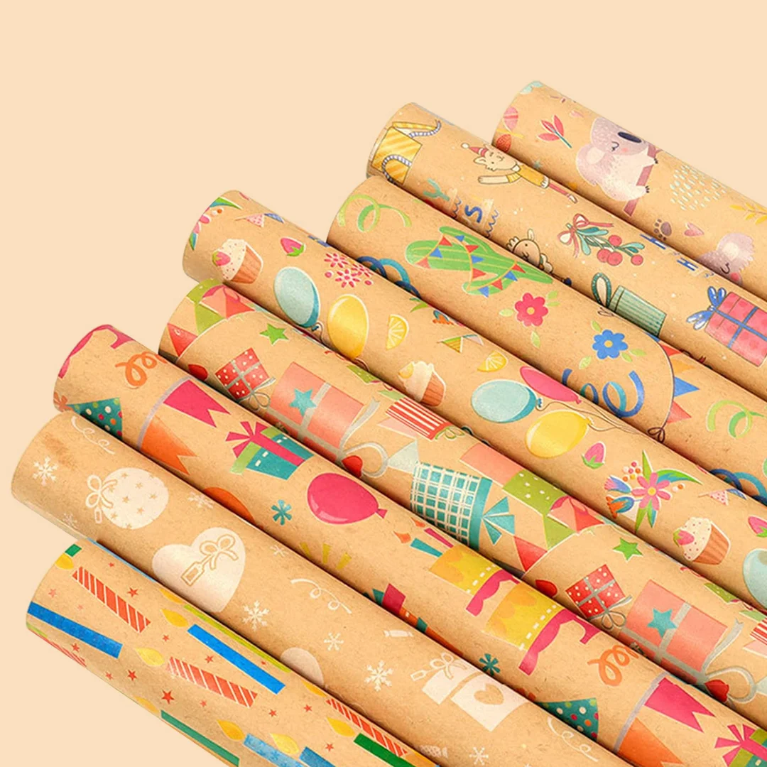 kraft colored tissue paper
