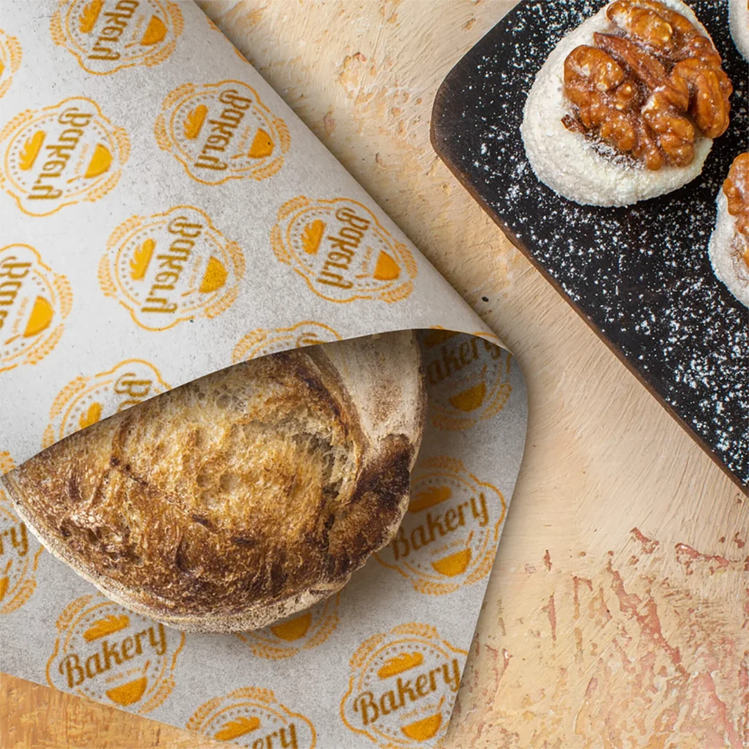 personalised greaseproof paper roll