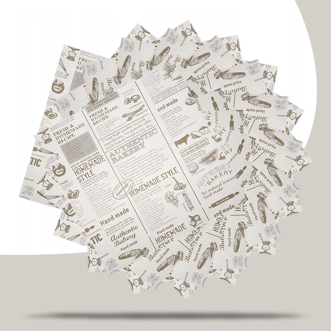 personalised greaseproof paper sheets