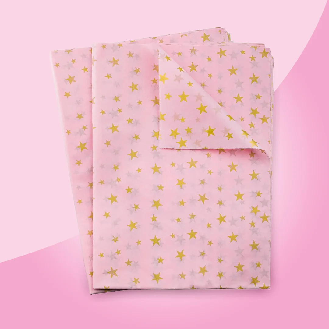 pink gift tissue paper