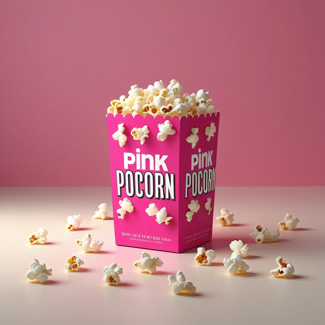 Pink Popcorn Boxes
