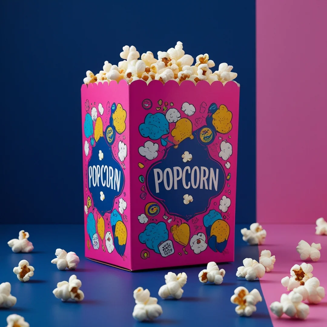 popcorn boxes pink