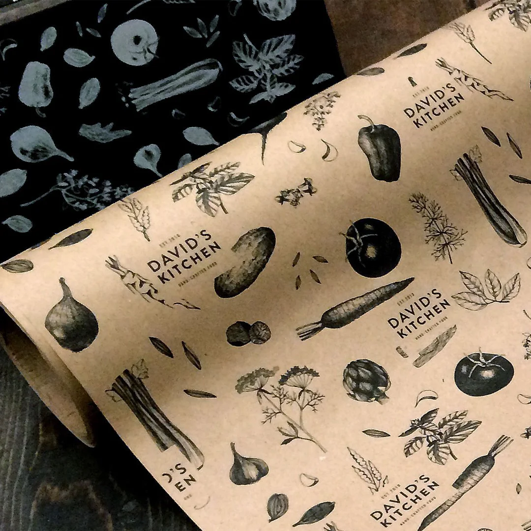 printed sandwich paper