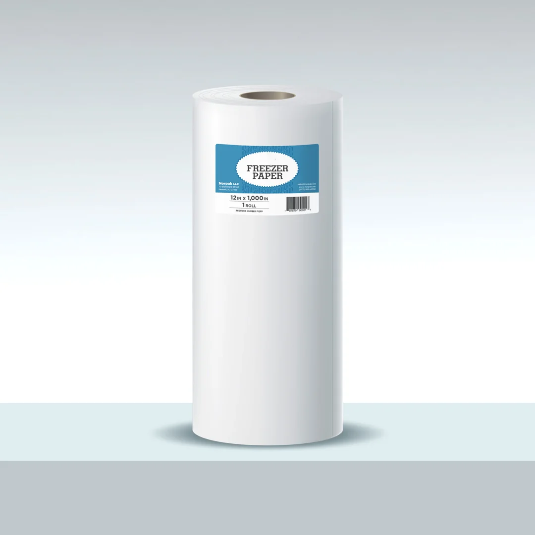 white freezer paper roll