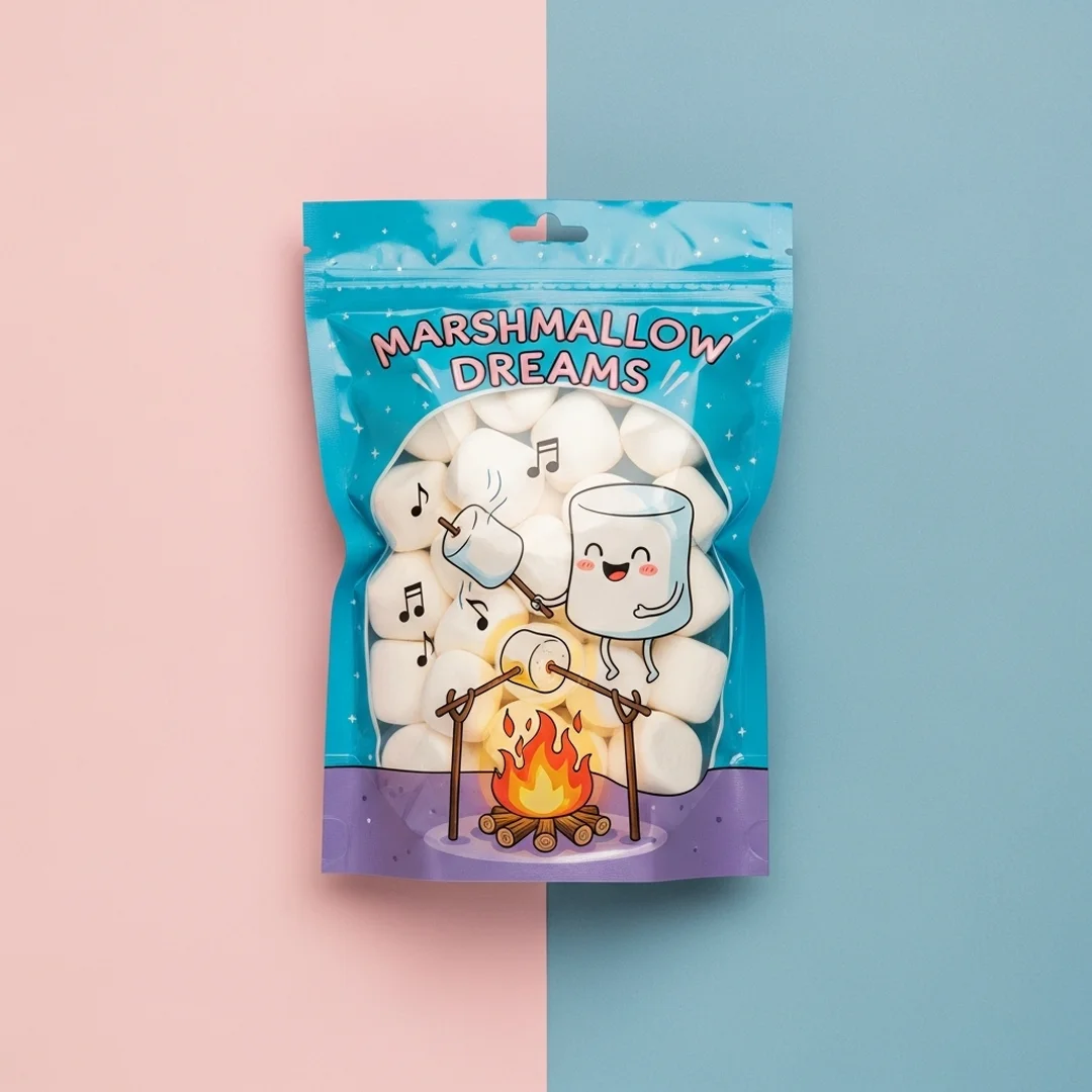 blue marshmallow mylar bags