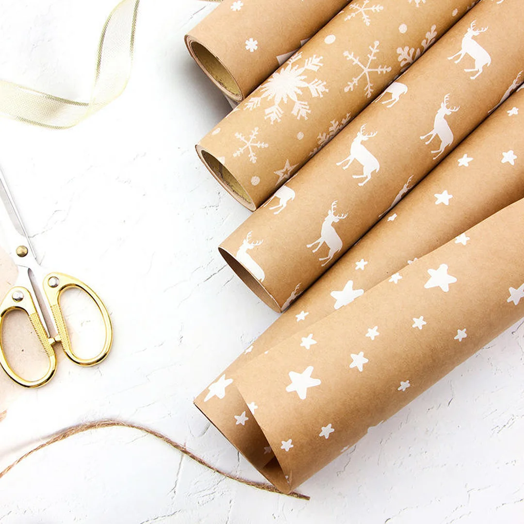 custom printed kraft paper rolls