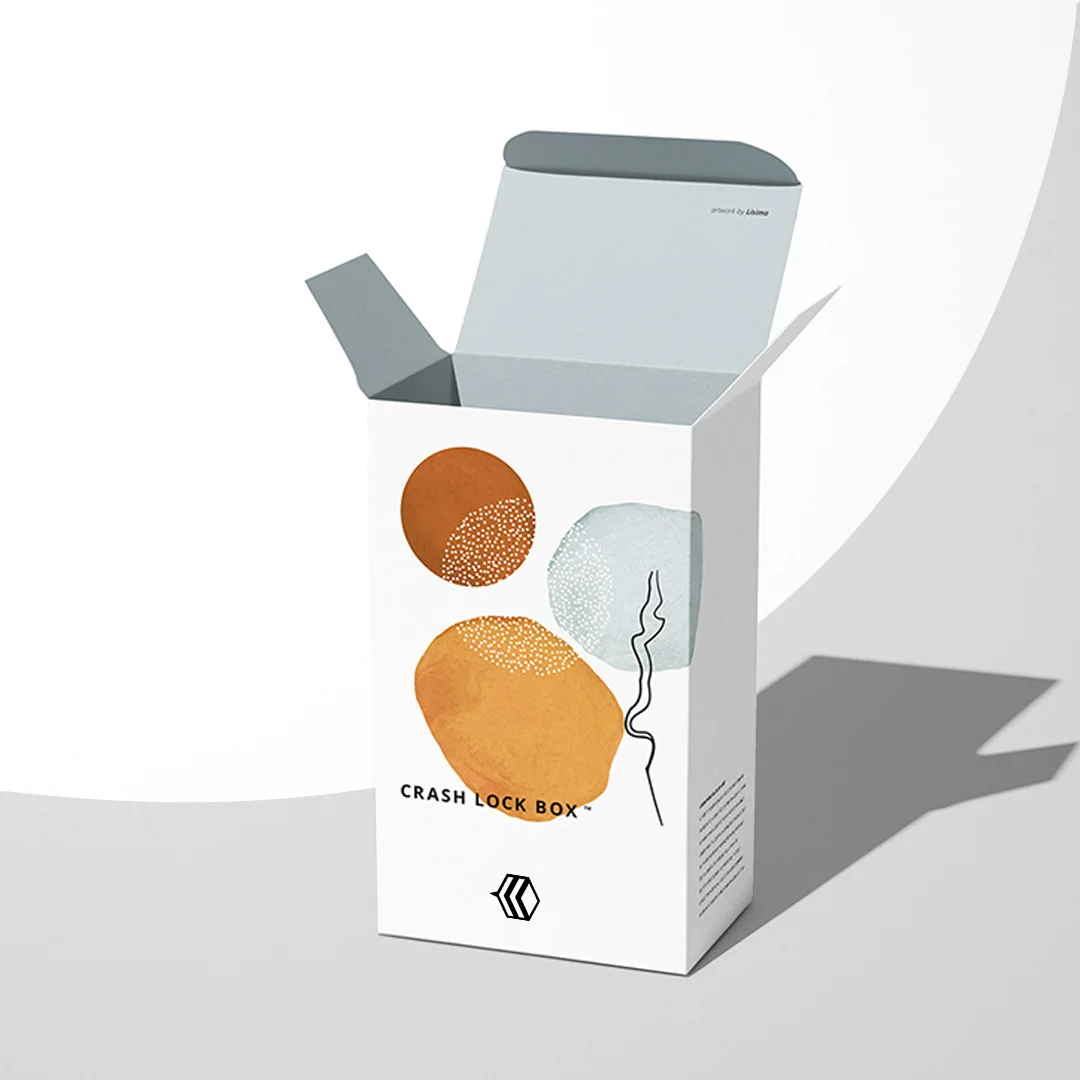 one piece color tinted kraft tuck top gift boxes white