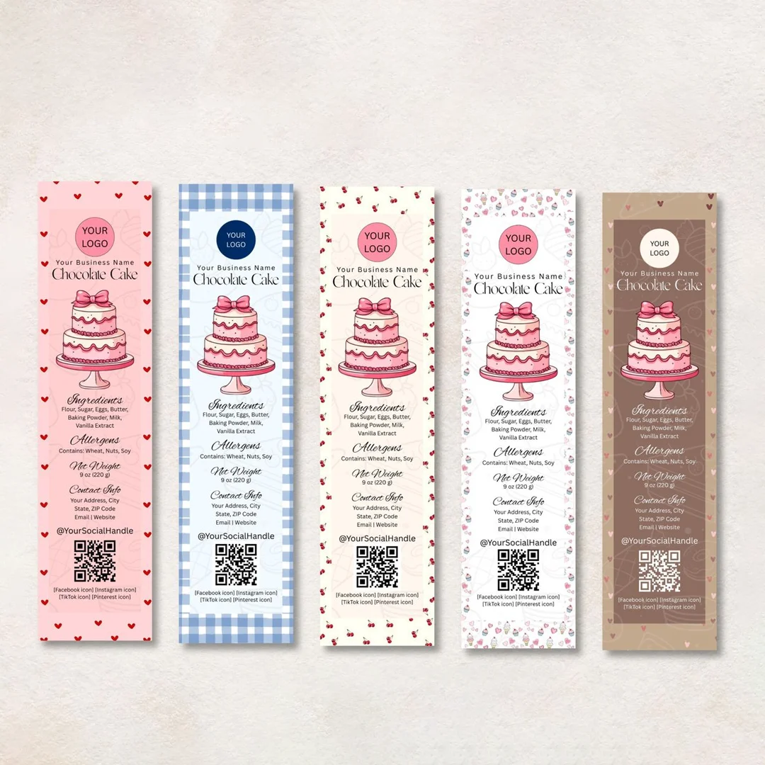 custom bakery labels