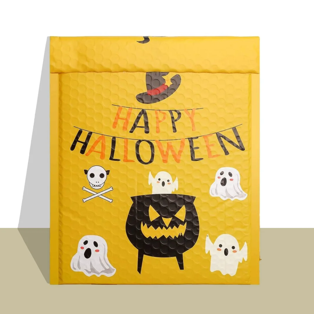 custom halloween bubble mailers