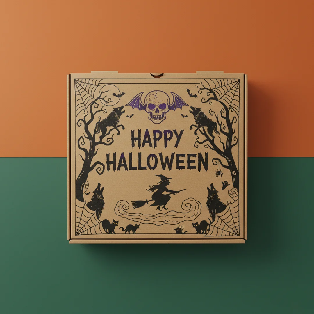 Halloween Pizza Box