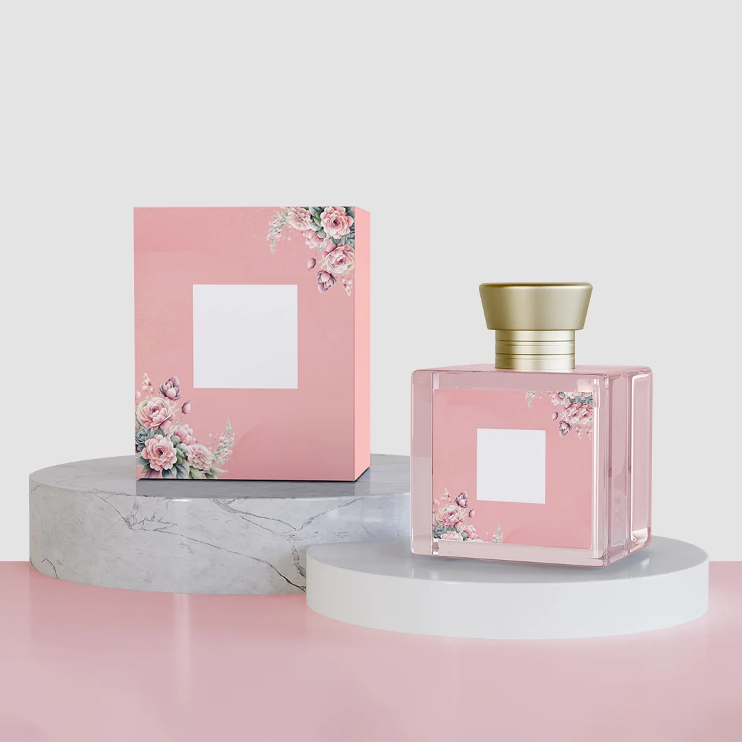 pink perfume box