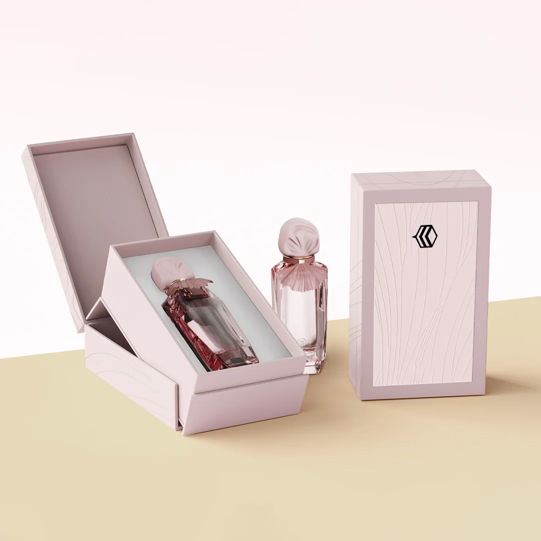 pink perfume packaging