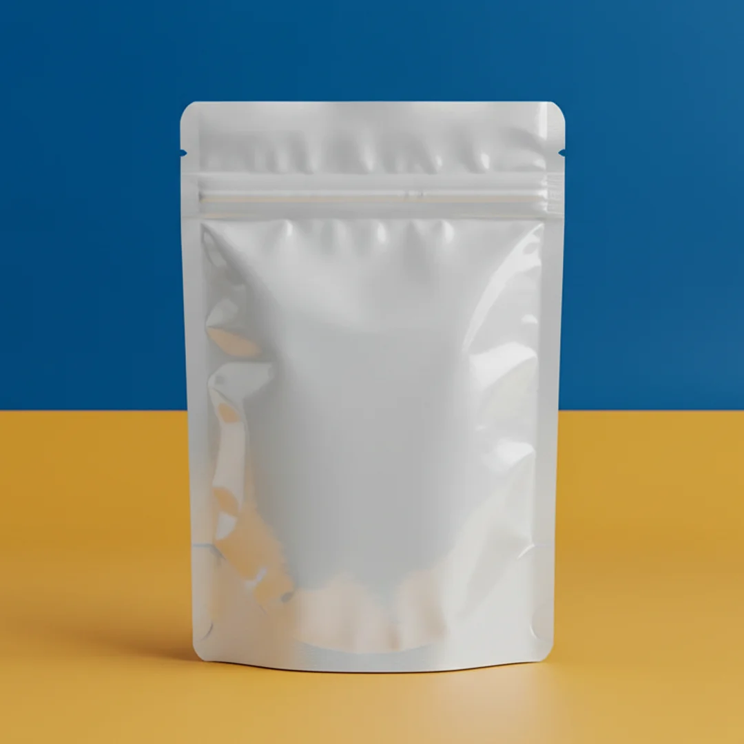 small white mylar bags