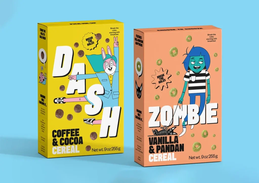 cereal box characters