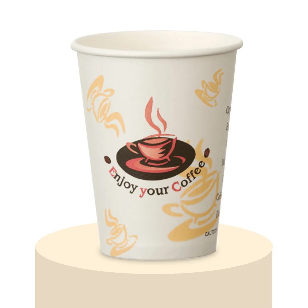 custom printed single wall paper hot cups