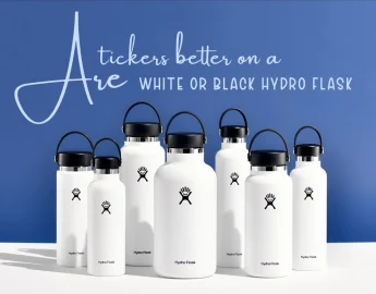 are stickers better on a white or black hydro flask