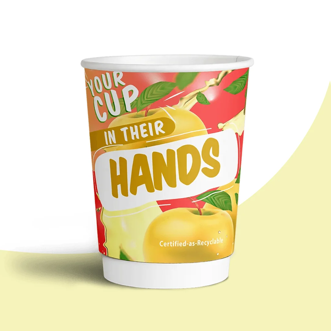 custom printed double wall paper cups