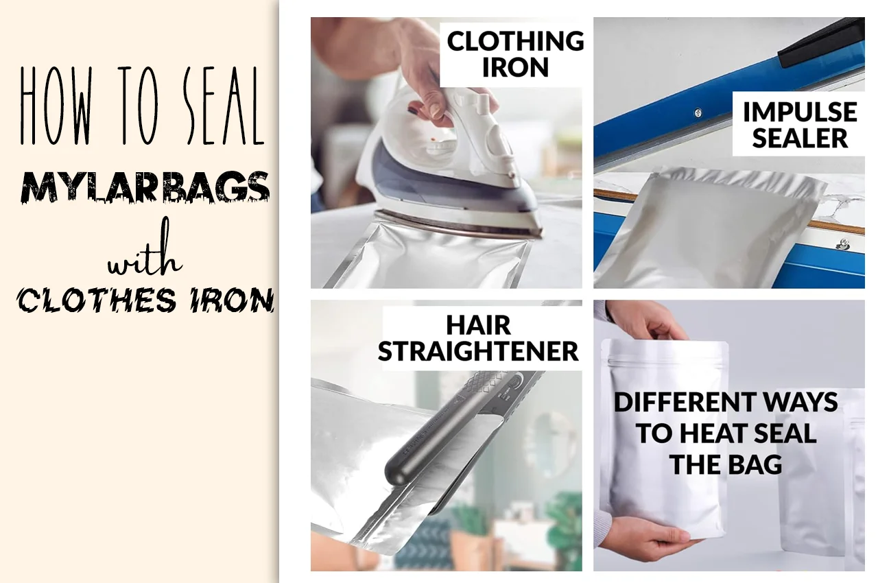 how to seal mylar bags with clothes iron