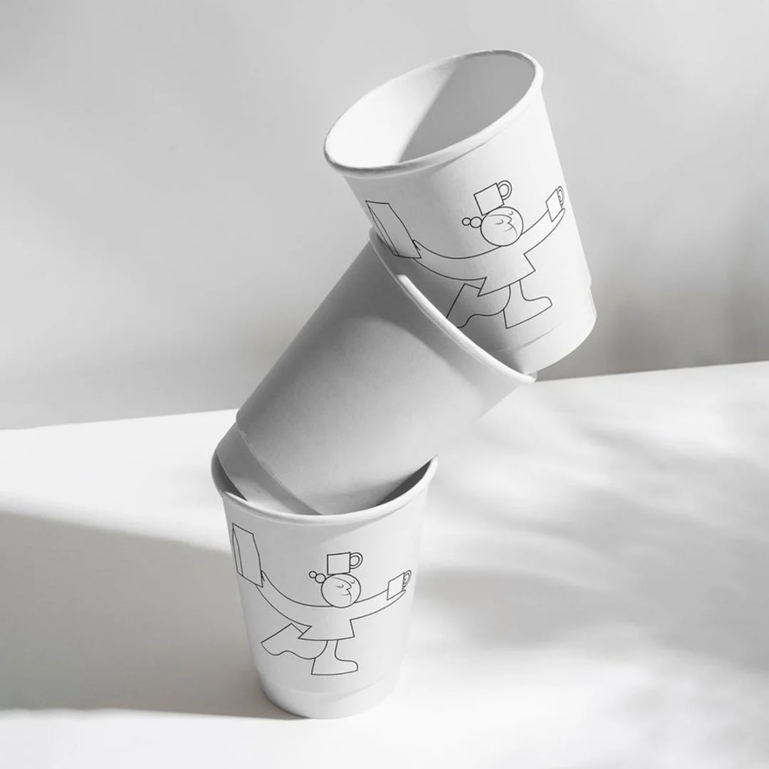 kraft double wall paper cup